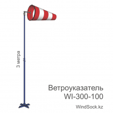 Ветроуказатель с мачтой WI-300-100